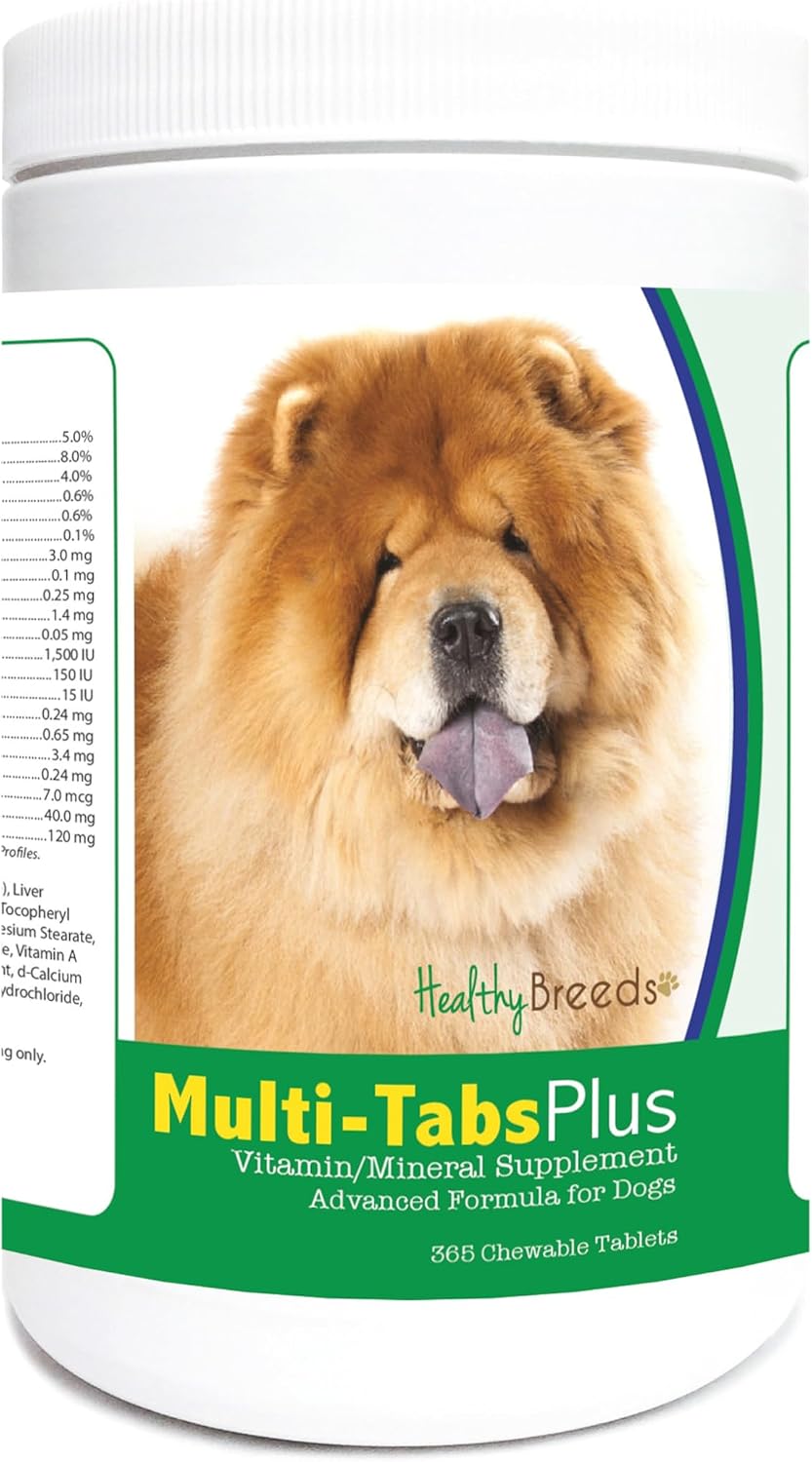 Healthy Breeds Chow Chow Multi-Tabs Plus Chewable Tablets (365 Count) - görsel 1