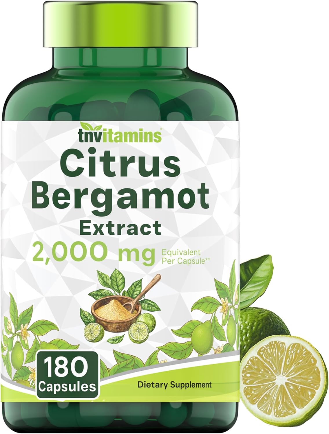 TNVitamins Citrus Bergamot 2000mg - 180 Capsules (6 Month Supply) - görsel 1