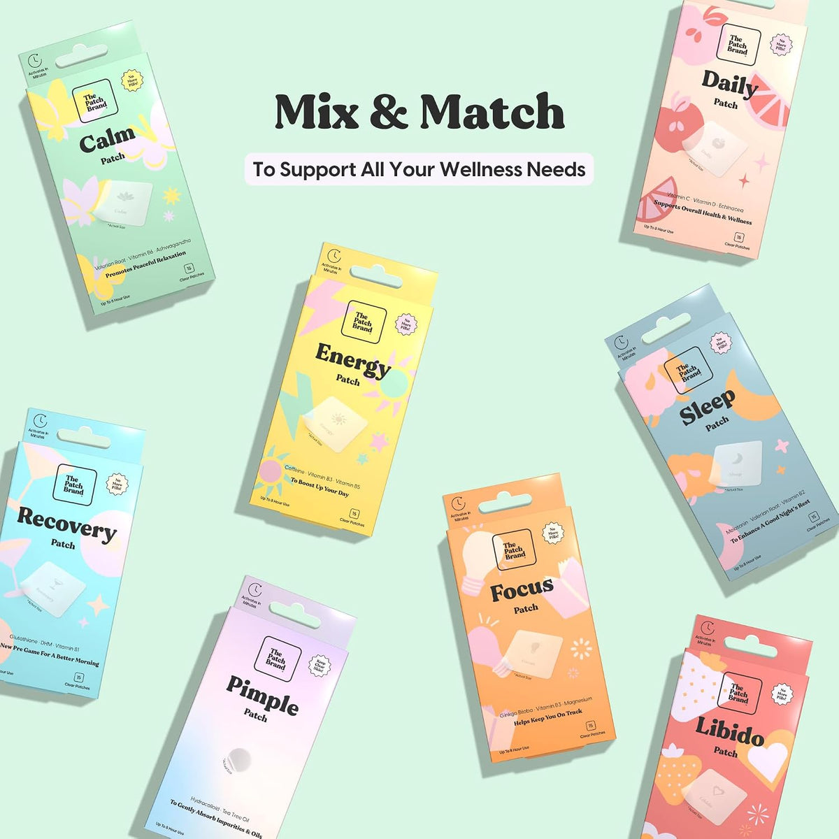 The Patch Brand Calm Patches – Transdermal Wellness Patch for Calm and Relaxation - görsel 7