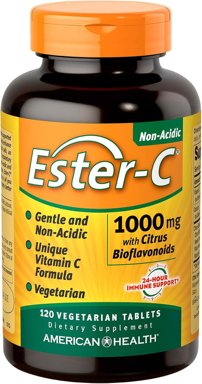 American Health Ester-C Vitamin C with Citrus Bioflavonoids - 1000 mg, 120 Veggie Tablets