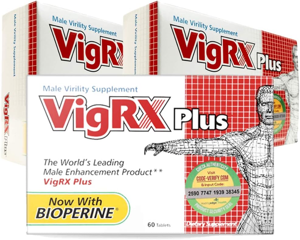 VigRX Plus Male Virility Herbal Dietary Supplement - 60 Tablets (3 Boxes) - görsel 1