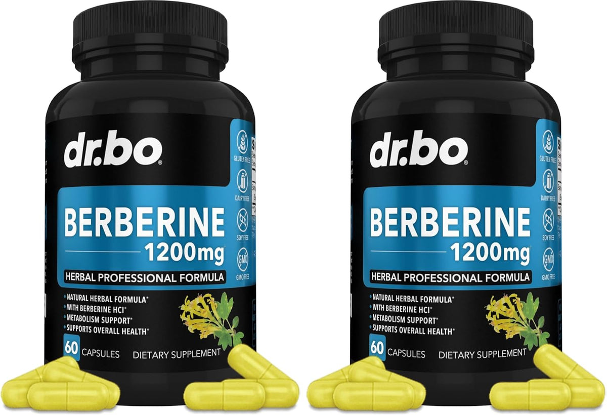 Berberine HCL 1200mg Capsules | Metabolic Support Supplement | DR. BO - 60 Vegan Capsules - görsel 10