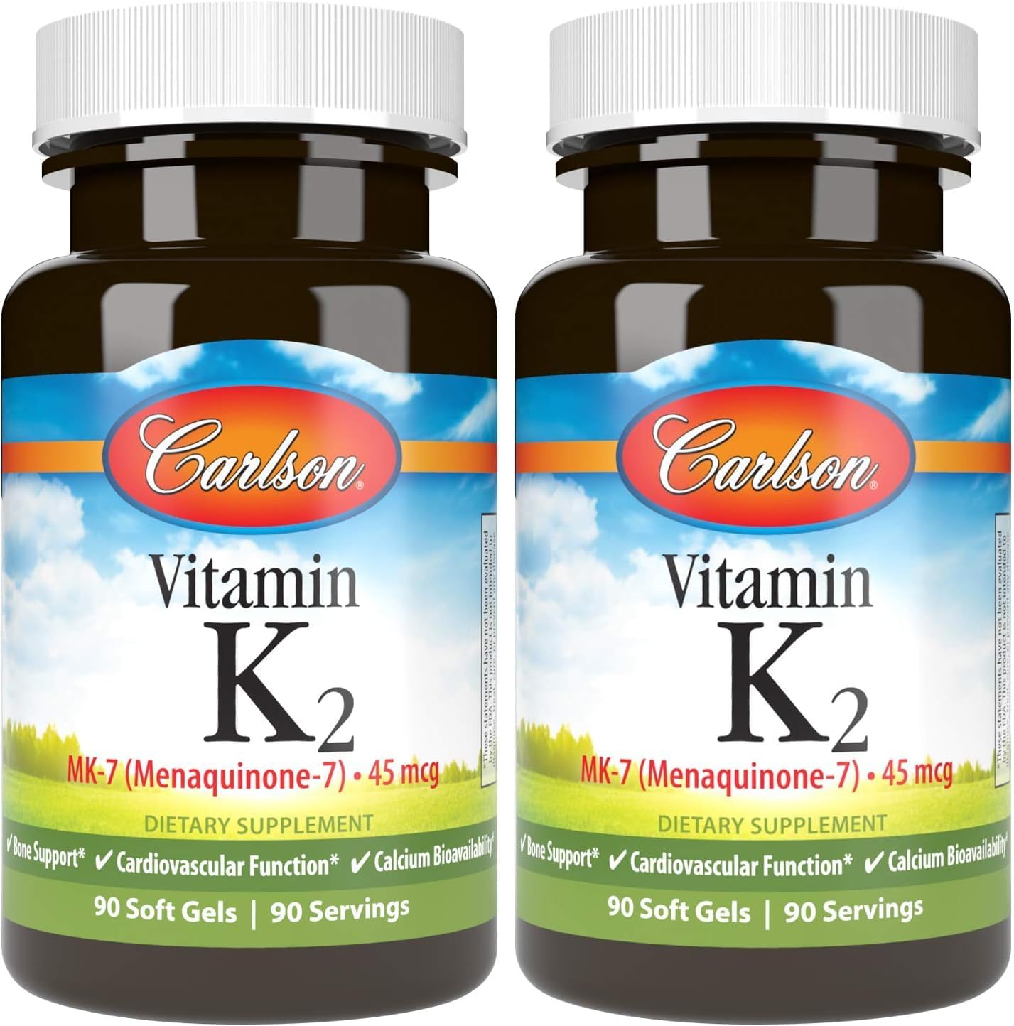 Carlson Vitamin K2 MK-7 (Menaquinone) 45 mcg – Bone Health & Calcium Utilisation – 90 Soft Gels - görsel 9