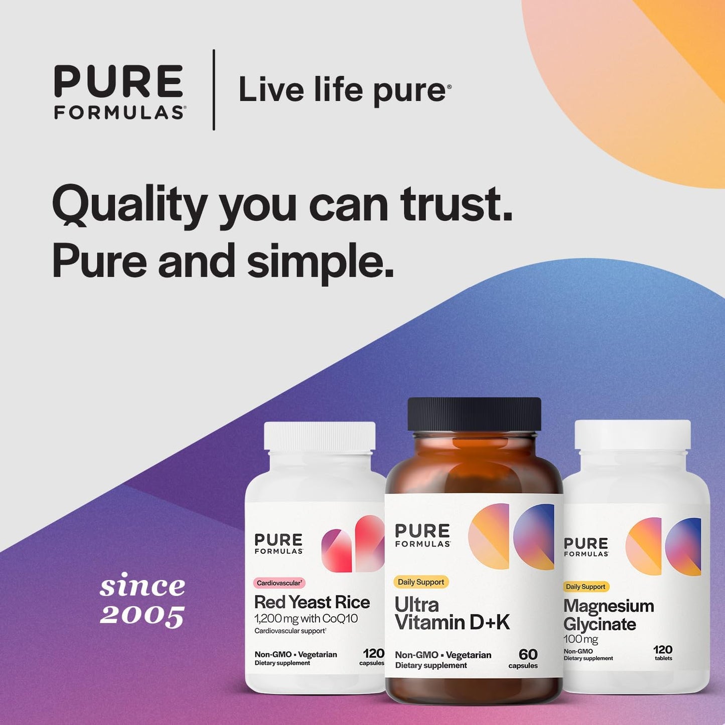 PureFormulas Vitamin D3 K2 5000 IU Supplement - Calcium Absorption, Bone & Immune Support, Soya-Free, Non-GMO, 60 Vegetarian Capsules - görsel 6
