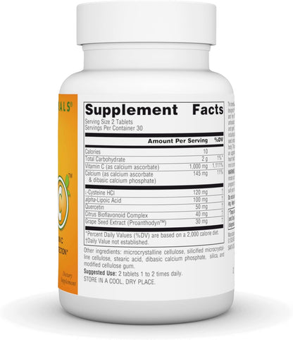Source Naturals Systemic C, 500mg – 60 Tablets