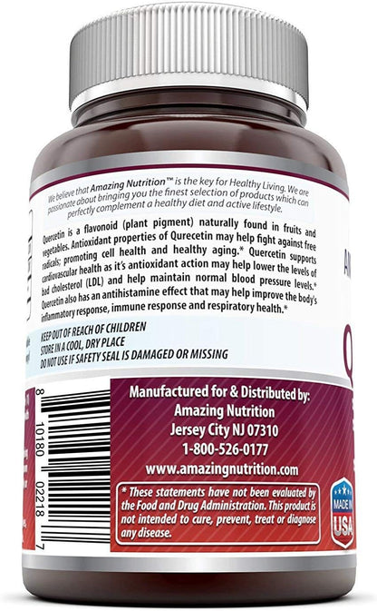 Amazing Formulae Quercetin 500 mg, 120 Veg Capsules – Dietary Supplement