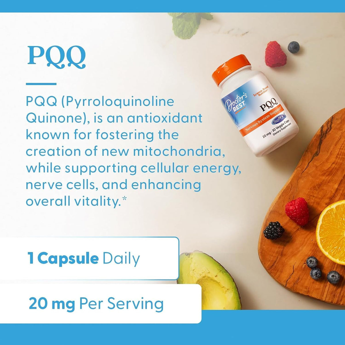 Doctor's Best PQQ with BioPQQ – 20 mg, 30 Veg Capsules - görsel 4