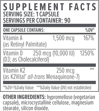 Biote Nutraceuticals ADK 10 – Immune & Bone Support (90 Capsules)