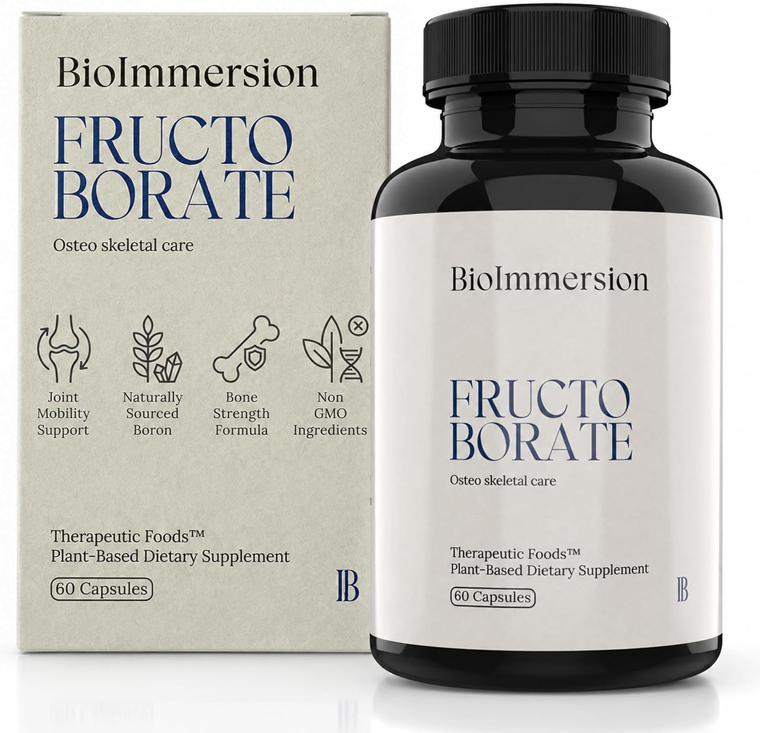 BioImmersion Fructo Borate Boron Supplement – 6 mg, 60 Vegetarian Capsules - görsel 1