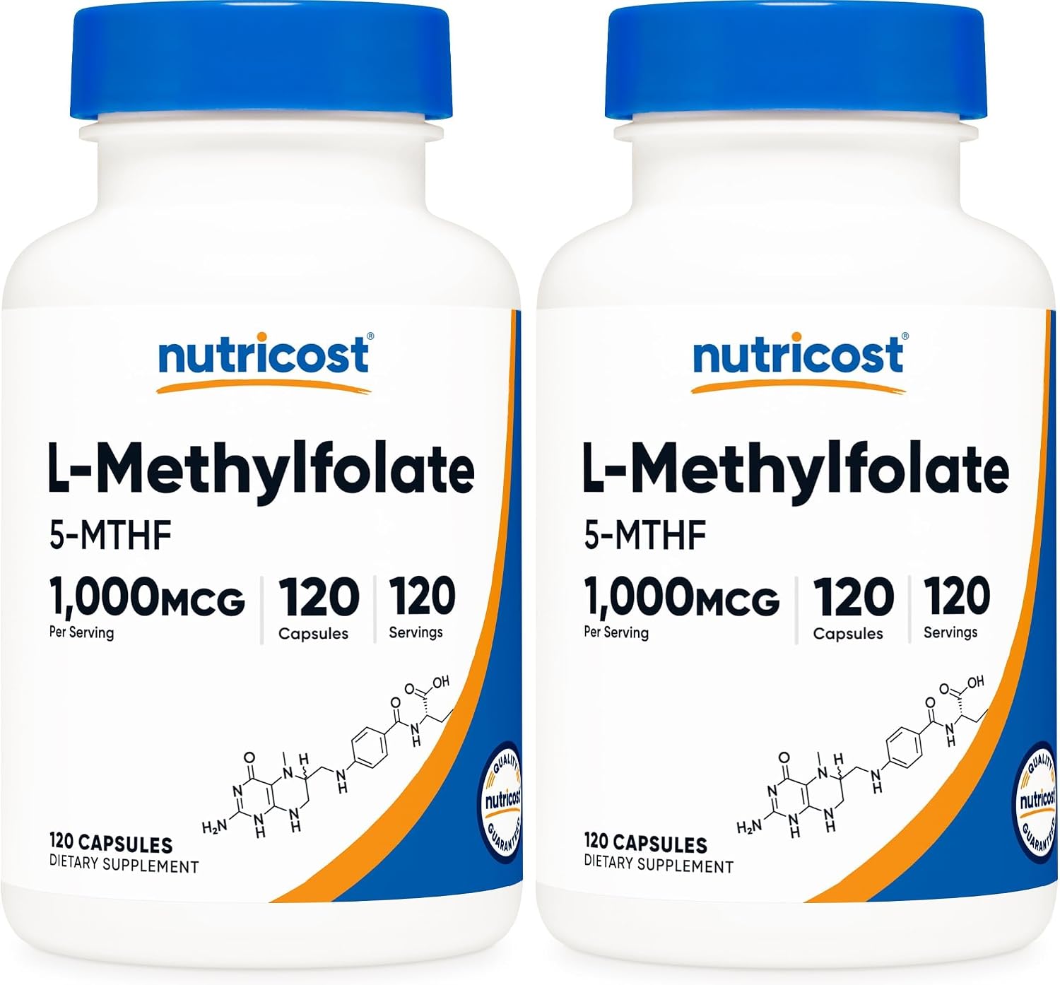 Nutricost Methylfolate 1000 mcg, 120 Vegetarian Capsules – Gluten-Free, Non-GMO (Active Folate) - görsel 9