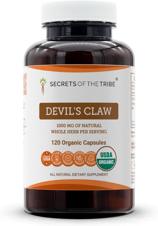 Secrets of the Tribe Devil's Claw Organic Capsules - 120 Capsules