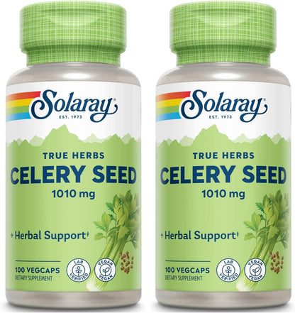 Solaray Celery Seed, 505 mg, 100 Vegetarian Capsules