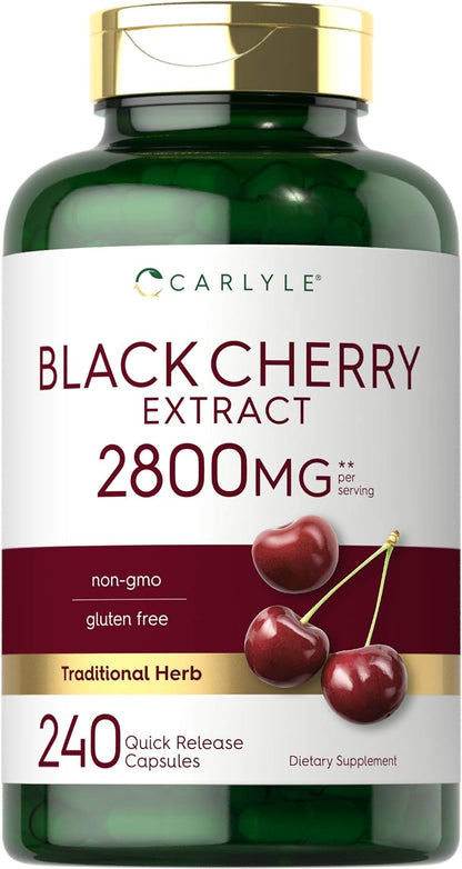 Carlyle Black Cherry Extract Concentrate, 240 Capsules
