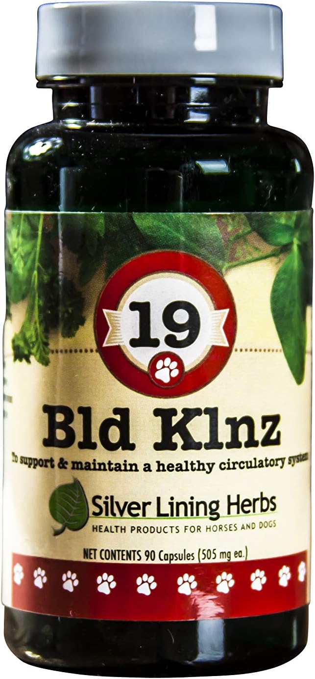 Silver Lining Herbs 19 BLD Klnz - Canine Herbal Supplement for Blood Health - 90 Capsules - görsel 1