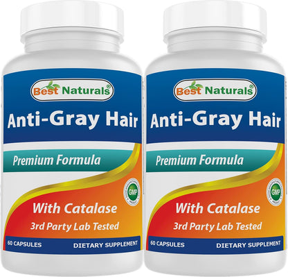 Best Naturals Anti Grey Hair Formula, 60 Capsules