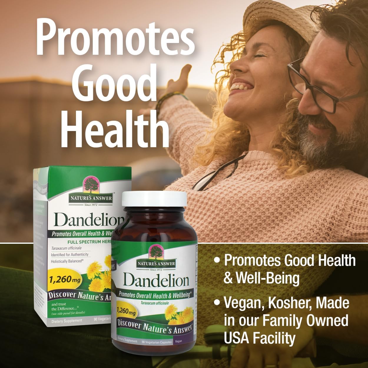Nature's Answer Dandelion Root - 1,260 mg, 90 Vegetarian Capsules - Traditionally Used to Support Liver Health & Natural Cleansing - görsel 4