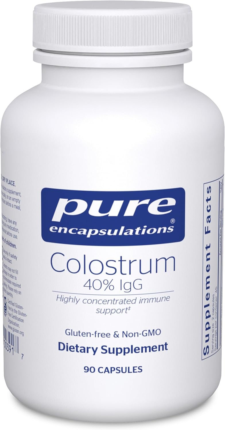 Pure Encapsulations Colostrum - 40% IgG Highly Concentrated Immune Support - 180 Capsules - görsel 8