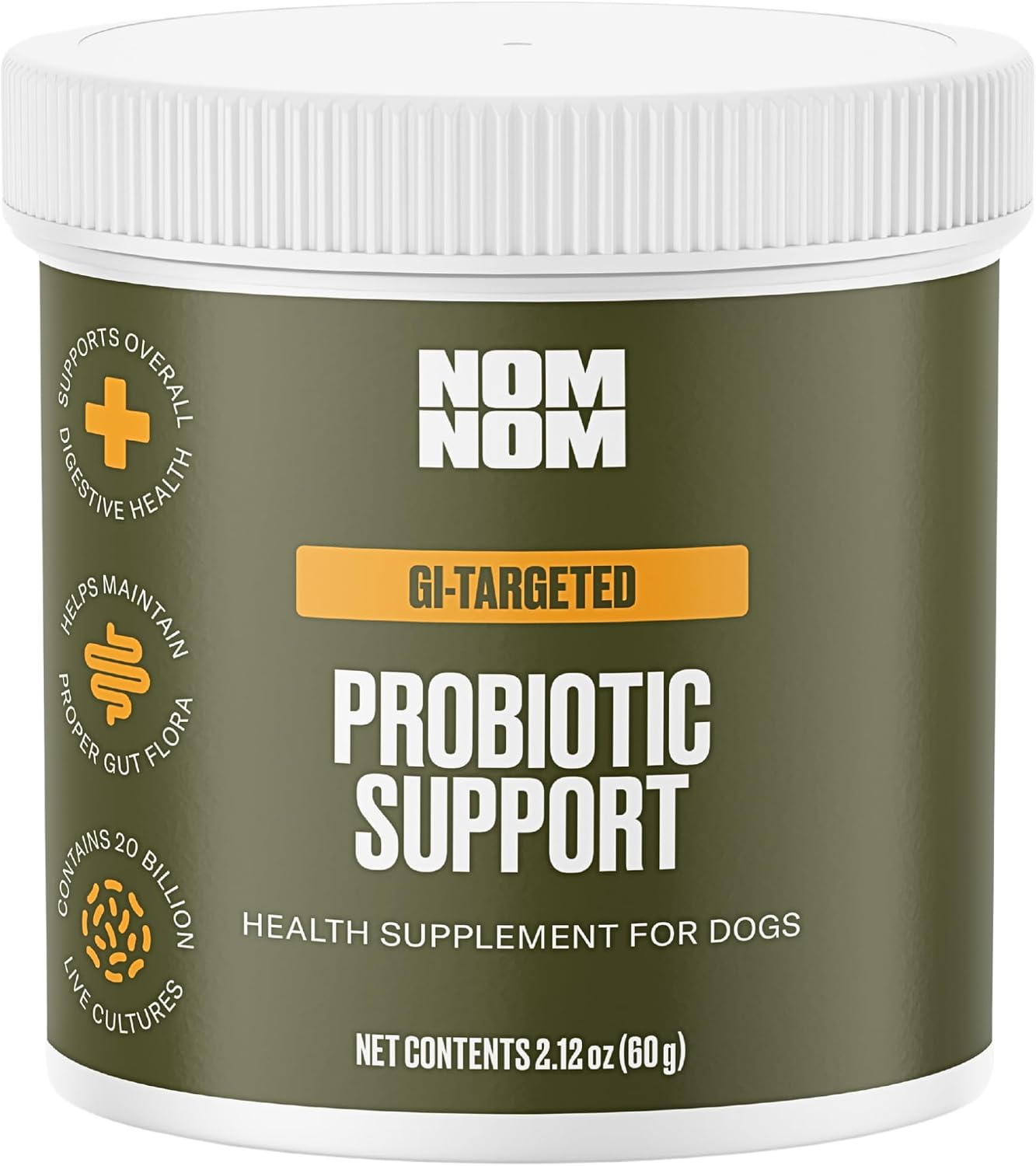Nom Nom Full Spectrum Probiotic Support for Dogs - Prebiotic Fibre and Inulin Powder Blend - görsel 9