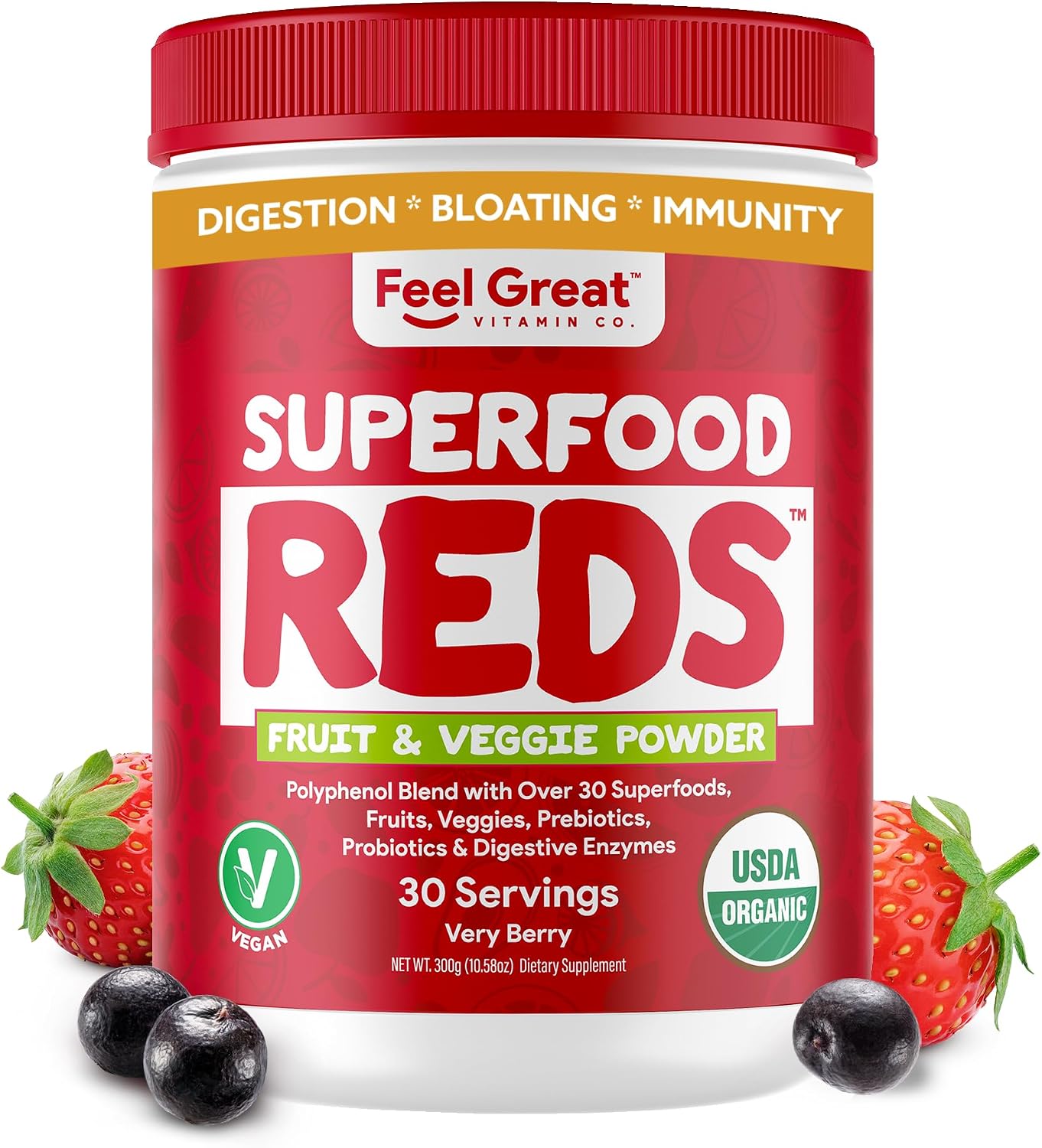 Feel Great Organic Superfood Reds Powder - görsel 1