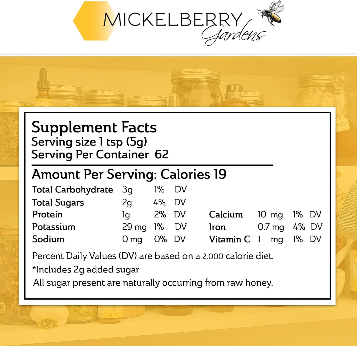 Mickelberry Gardens Bee Pollen Granules – 312 g, Raw Superfood, Protein Rich - görsel 3