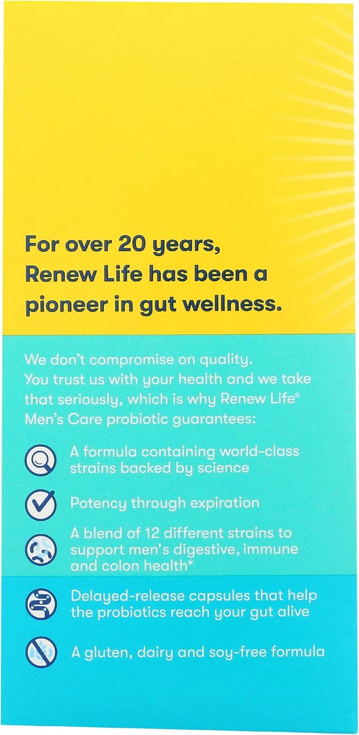 Renew Life Ultimate Flora Men's Care Probiotic, 30 Capsules - görsel 4