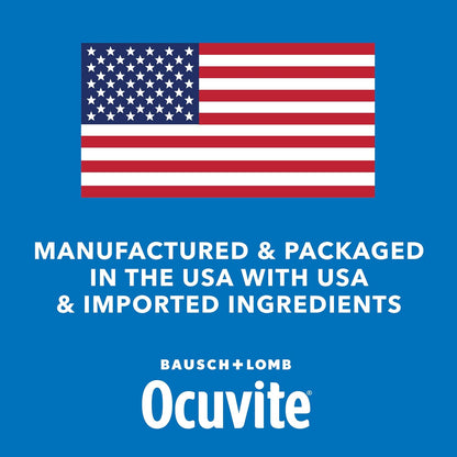 Ocuvite Eye Vitamin & Mineral Supplement, Gummy Multivitamin for Eyes, with Zinc, Vitamin C & E, Lutein & Zeaxanthin, 60 Gummies