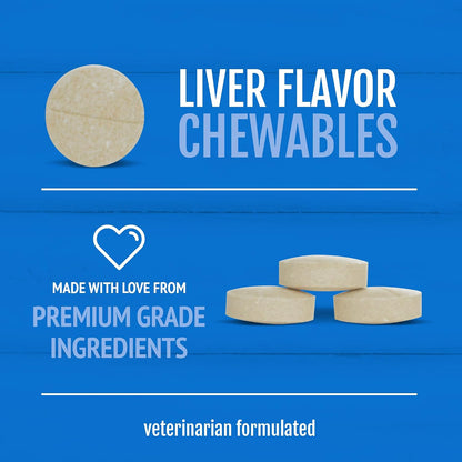 PetNC Adult Multi Chewables for Dogs (75 Tablets) - Daily Multivitamin with Liver Flavour