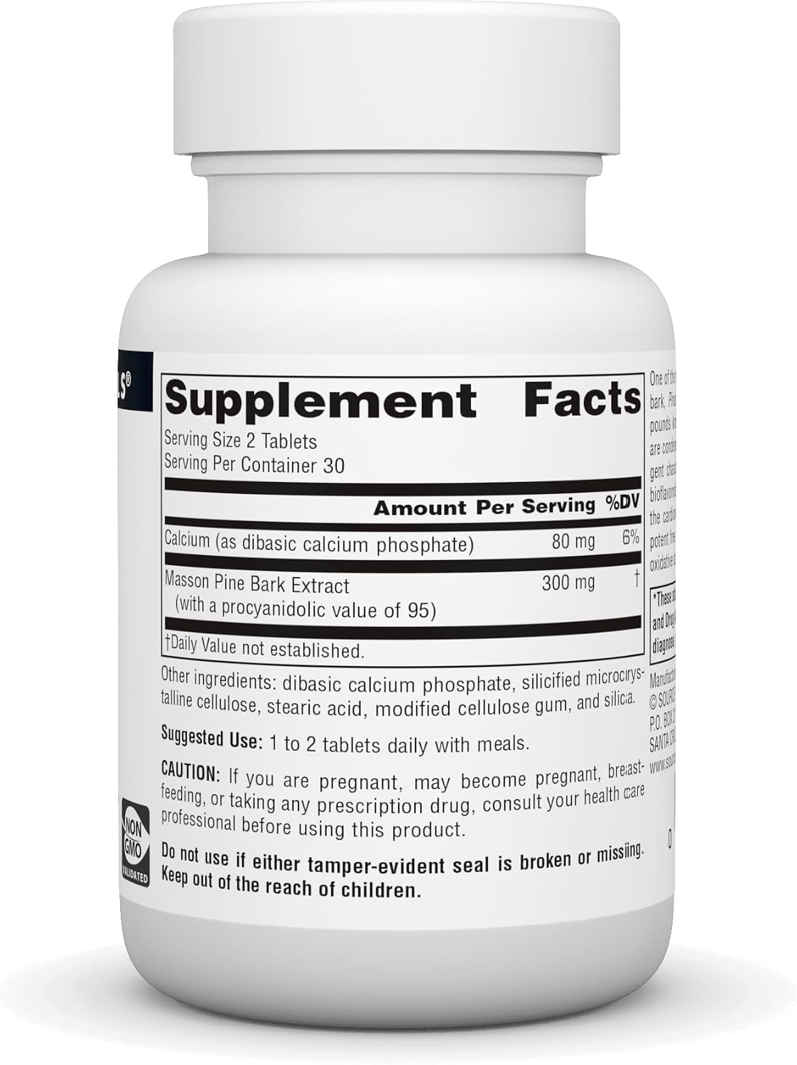 Source Naturals Pine Bark Extract 150 mg – 60 Tablets – Multi-System Antioxidant* - görsel 2