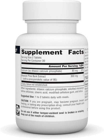 Source Naturals Pine Bark Extract 150 mg – 60 Tablets – Multi-System Antioxidant*