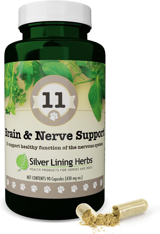 Silver Lining Herbs Brain Health and Nerve Support for Dogs - 90 Capsules