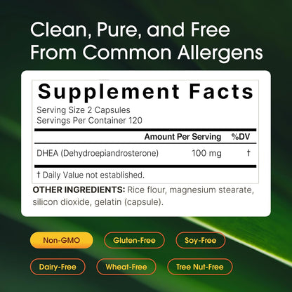 NatureBell DHEA 100mg - 240 Capsules