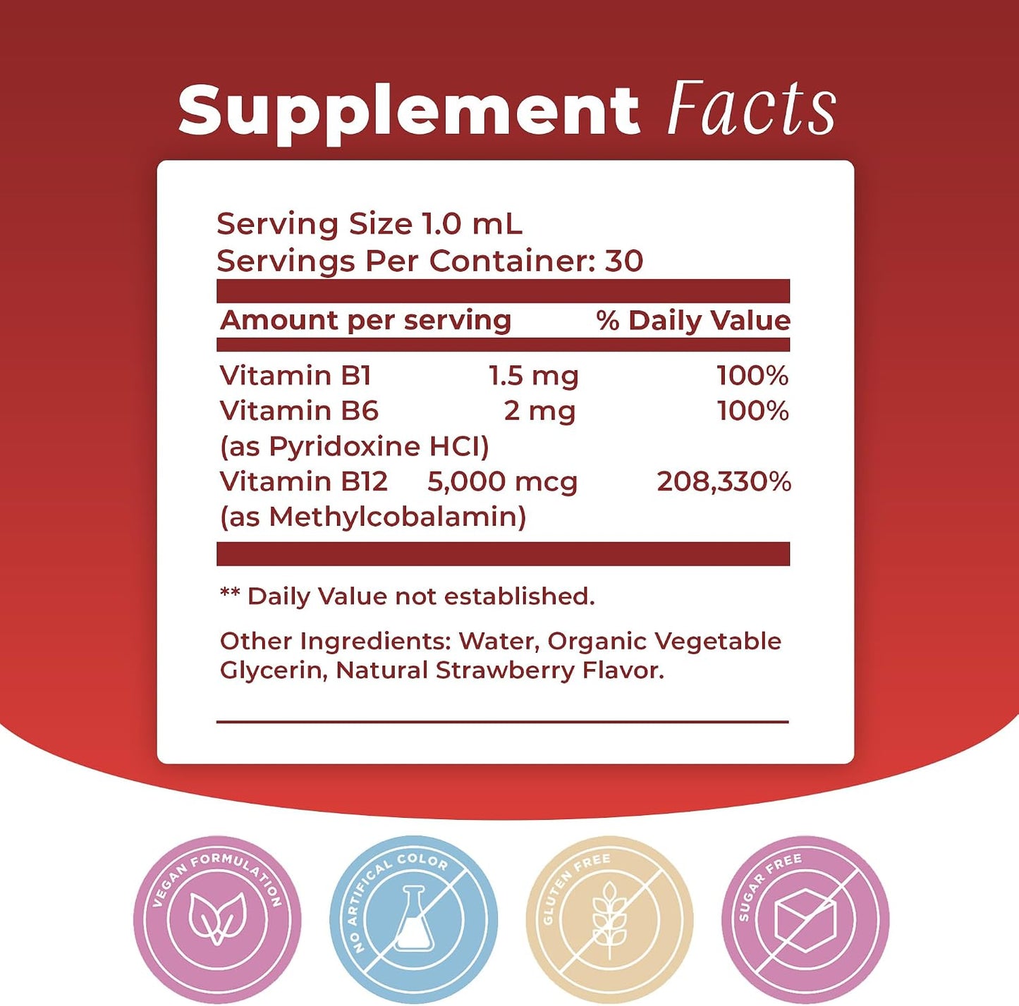 Vitamin B12 Sublingual Liquid Drops (5000 mcg) with B1 & B6 - Rapid Absorption Formula - görsel 5