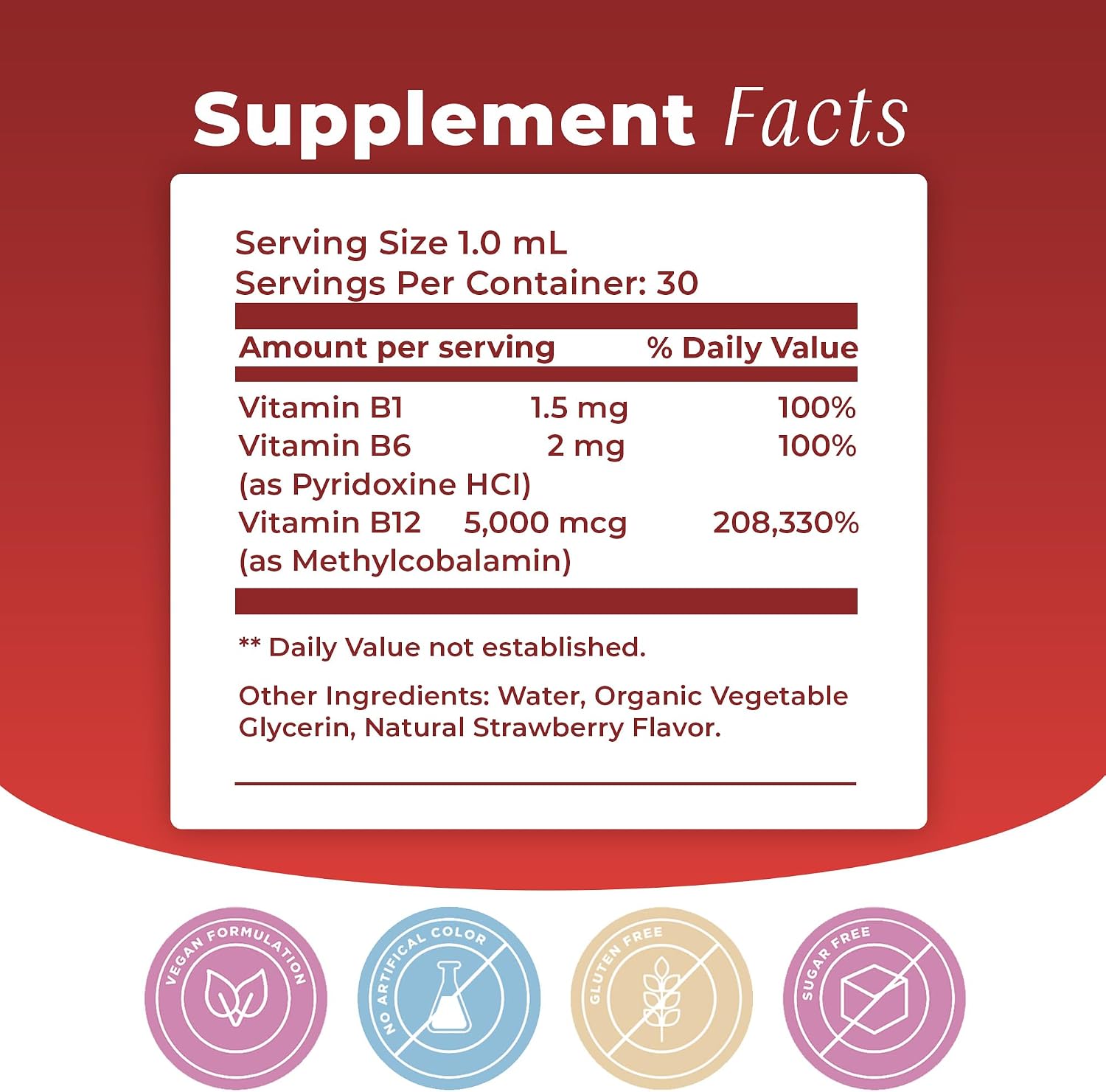 Vitamin B12 Sublingual Liquid Drops (5000 mcg) with B1 & B6 - Rapid Absorption Formula - görsel 5