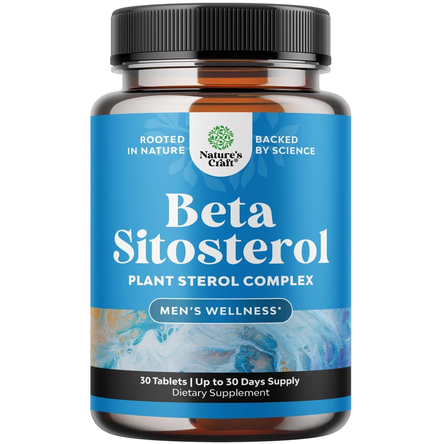 Plant Sterols Complex with Beta Sitosterol - 500mg Beta-Sitosterol Sterols and Stanols Supplement for Heart Health and Prostate Support - 30 Capsules - görsel 1