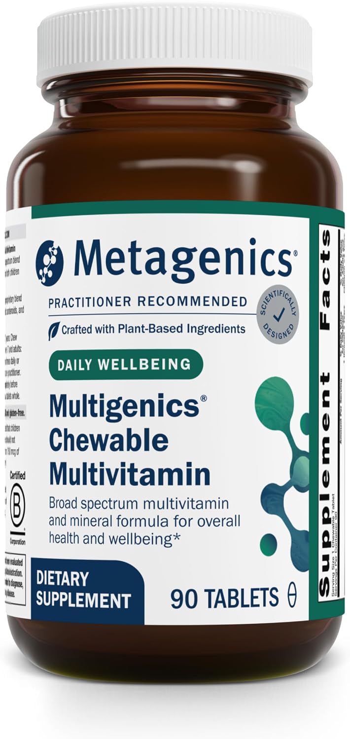 Metagenics Multigenics Chewable Multivitamin – Orange Flavour – 90 Chewable Tablets - görsel 1