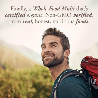 Garden of Life Organics Men’s Multivitamin with Prostate Support, B12 & Vitamins – Vegan Daily Whole Food Multivitamin, Non-GMO, Certified Organic, 60 Tablets