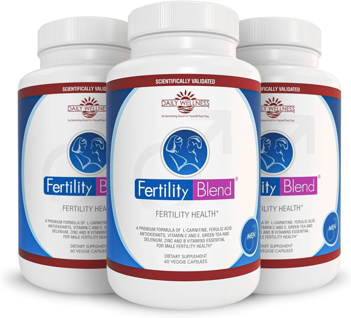 Daily Wellness for Men – Men's Wellness Supplement with Vitamins, Minerals & Antioxidants – 60 Capsules, 2 Packs - görsel 2