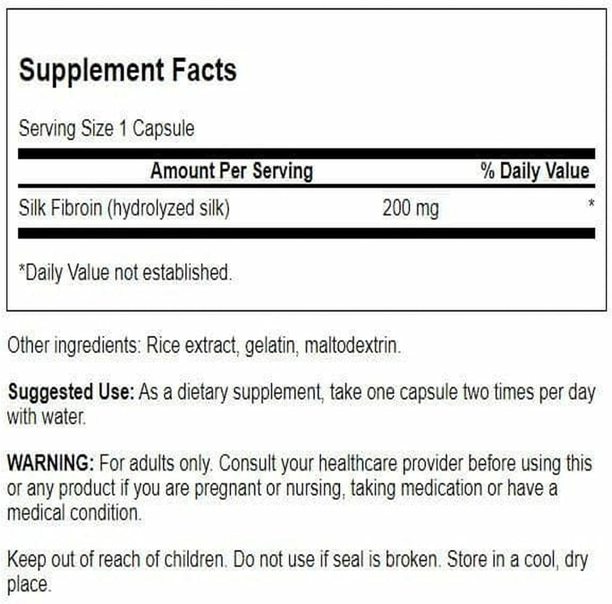 Swanson Neurosilk 200 mg, 60 Capsules - görsel 2