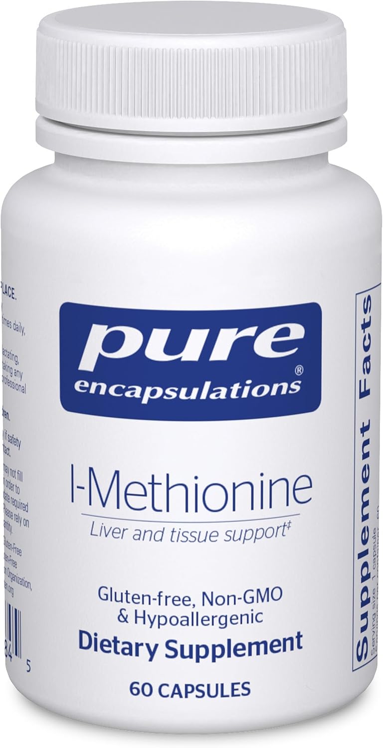 Pure Encapsulations L-Methionine – Amino Acid Supplement for Glutathione, Joints, Liver & Pancreas Support - görsel 1