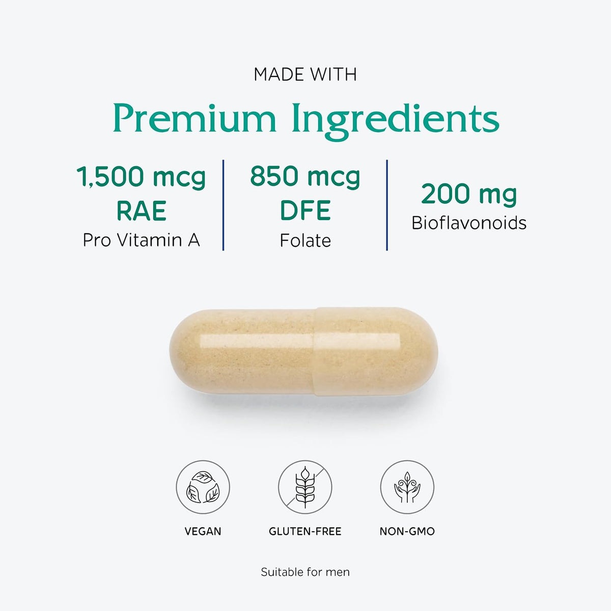 Vitanica Women's Symmetry - High Strength Multivitamin and Mineral, Vegan, 90 Capsules - görsel 4