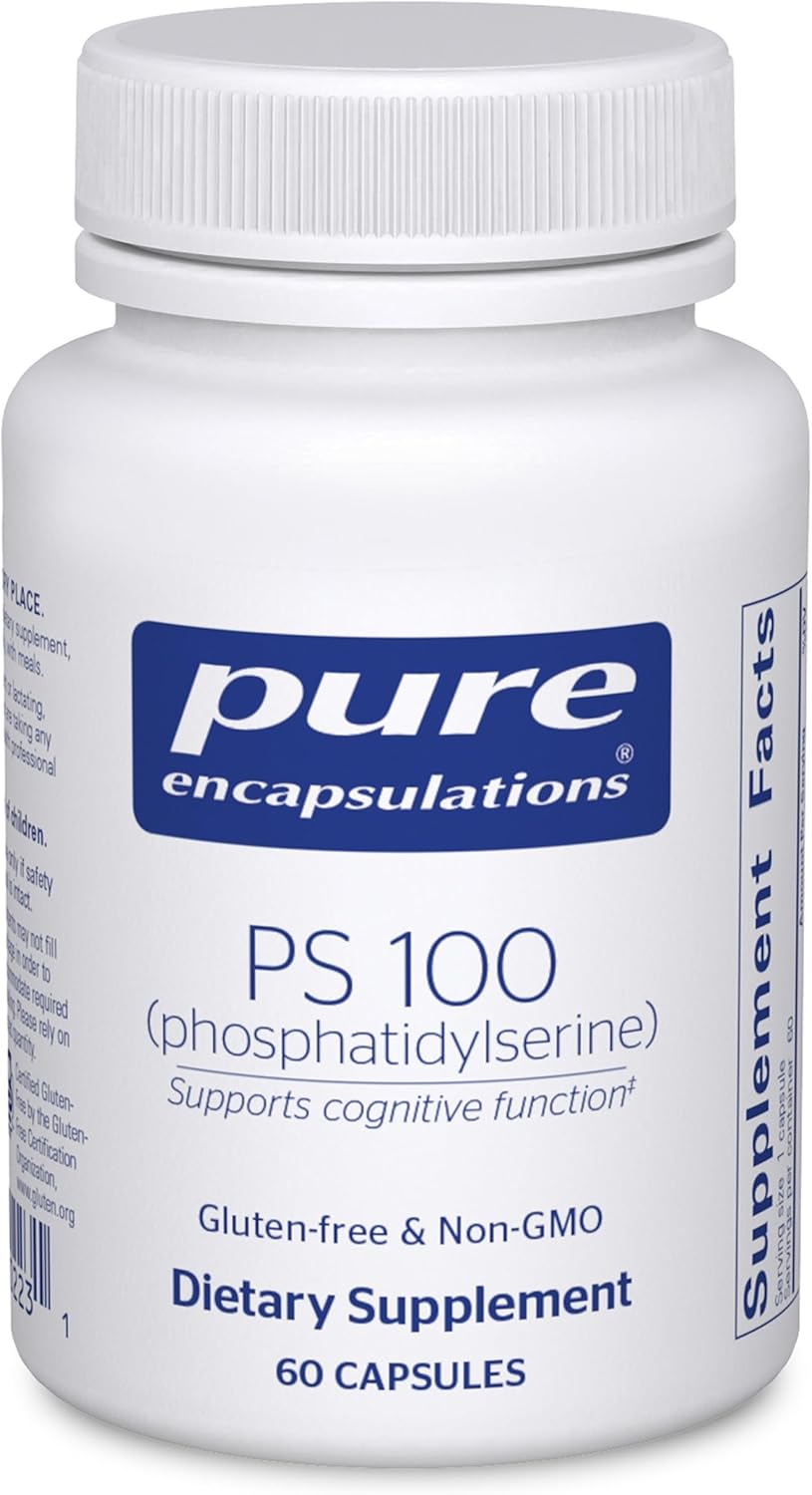 Pure Encapsulations PS 100 – Phosphatidylserine Food Supplement for Normal Cognitive Function – 60 Capsules - görsel 1