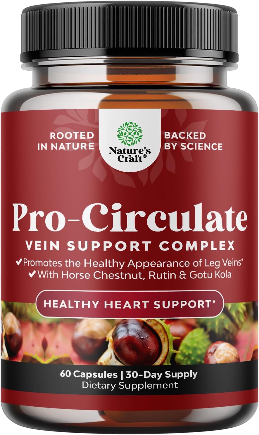 Natures Craft Vein Support Supplement – Vegan, Non-GM, 120 Capsules - görsel 10