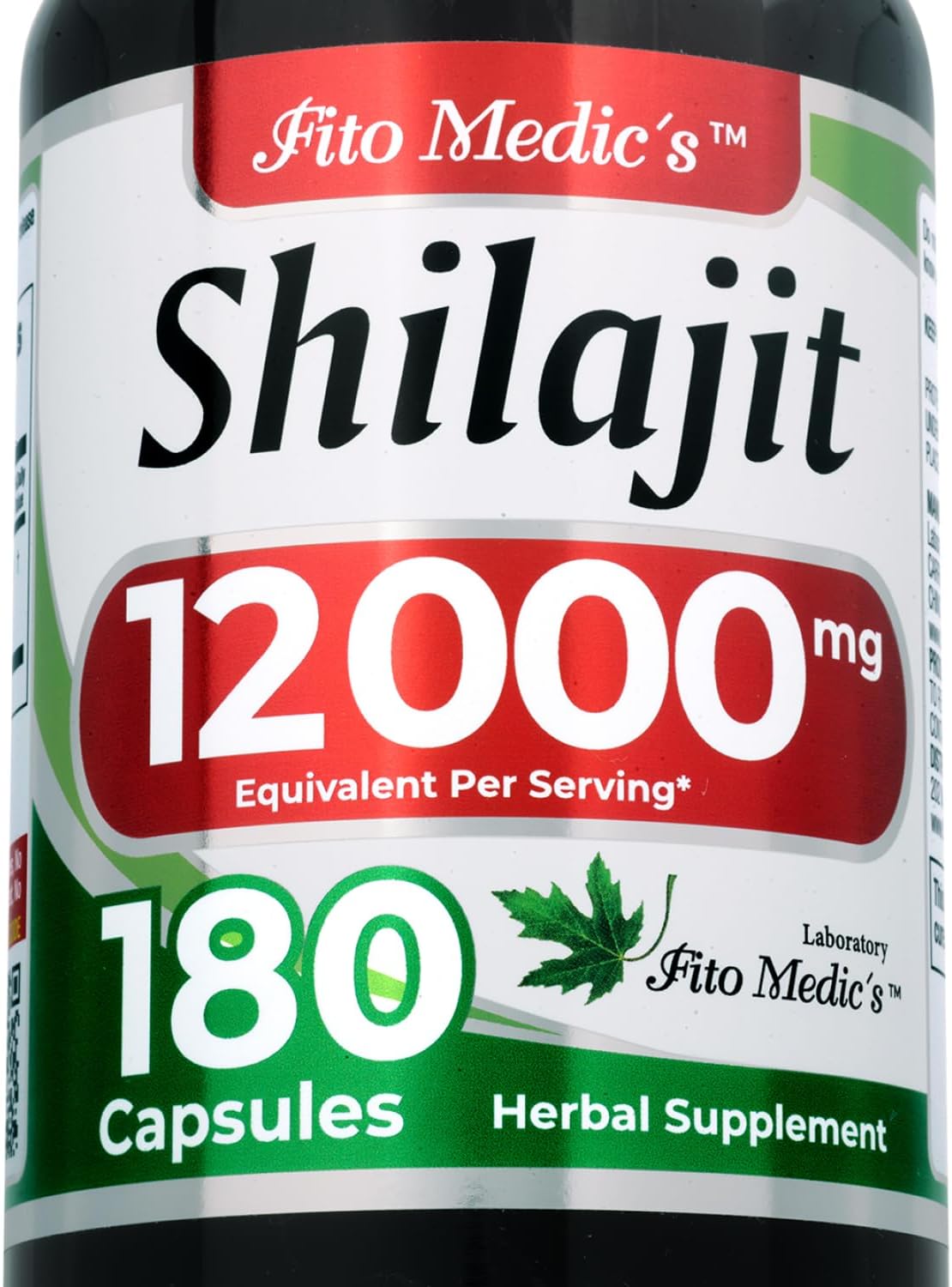 FITO MEDIC'S Lab Shilajit Capsules, 180 Count - görsel 1