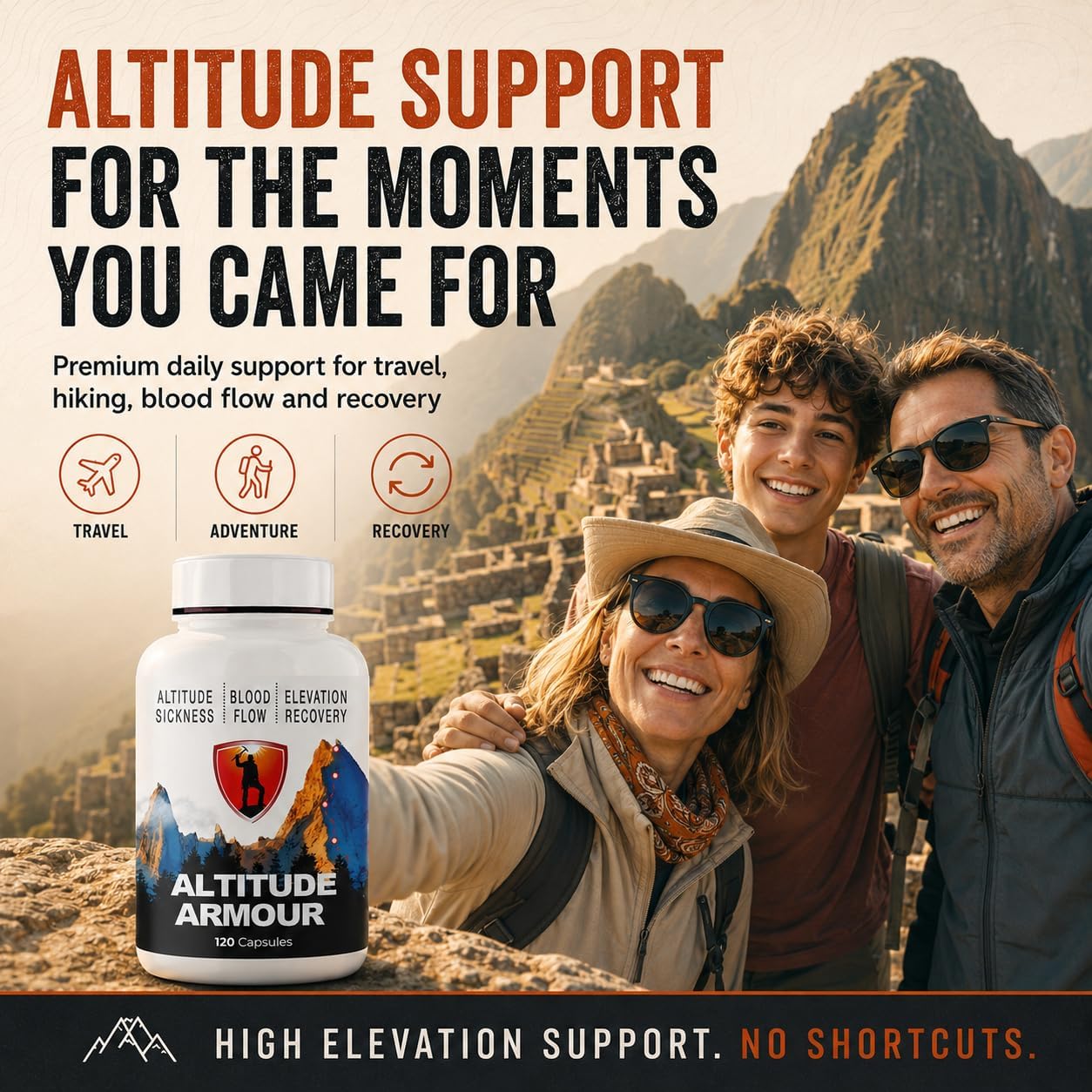 Altitude Sickness Prevention – Altitude Armour Premium Altitude Acclimatisation Support – Highly Bio-available High Altitude Formula for Travel, Hiking, Skiing, & Mountain Trips - görsel 6