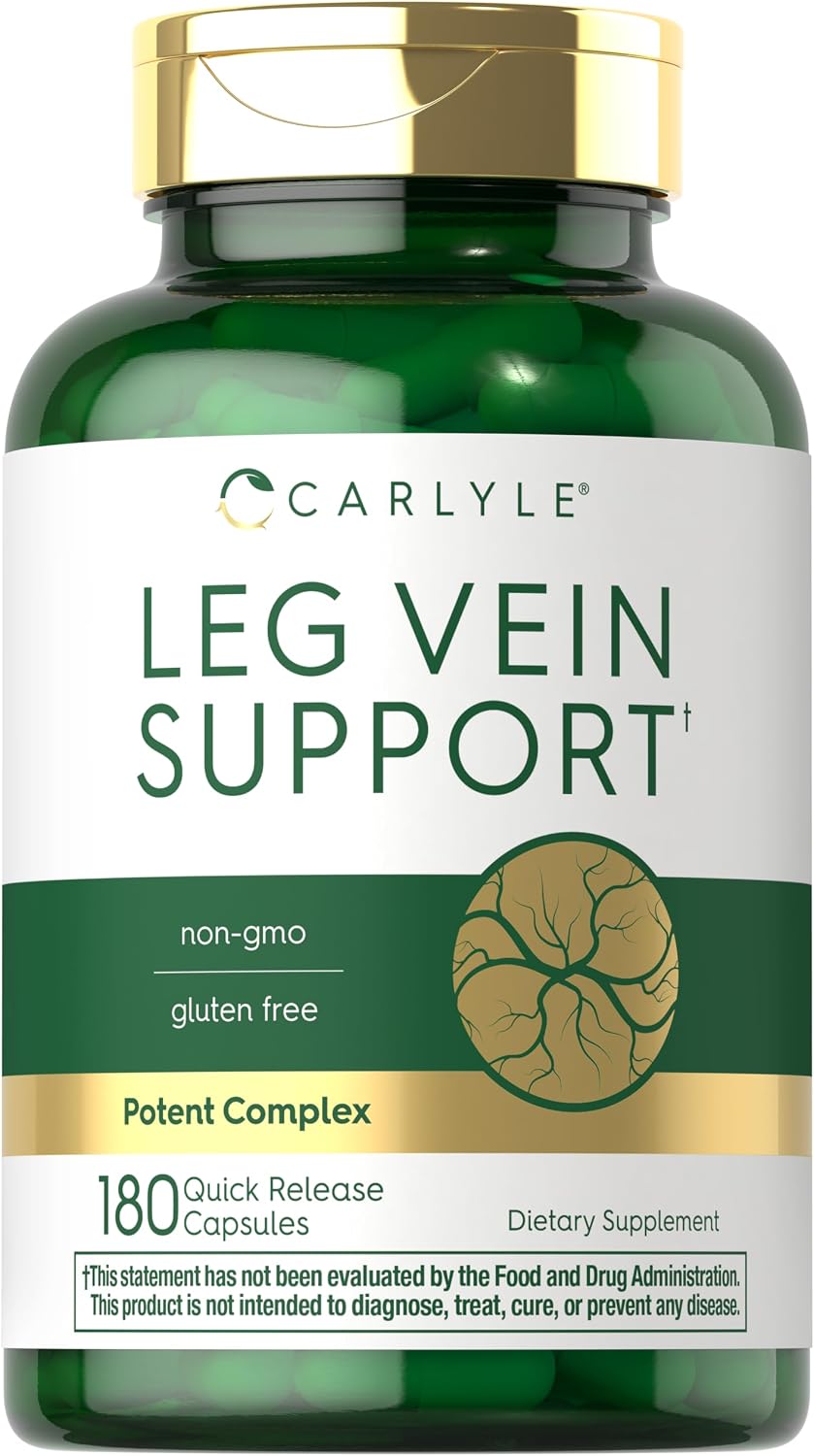 Carlyle Leg Vein Supplement | 180 Capsules | Supports Normal Vein Function - görsel 1