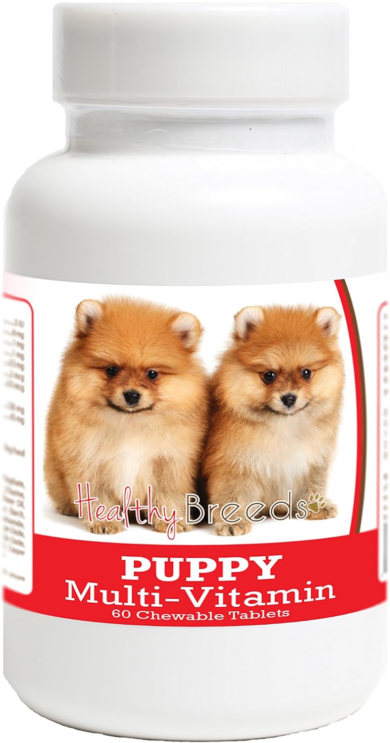 Healthy Breeds Pomeranian Puppy Multivitamin Tablets 60 Pack - görsel 1