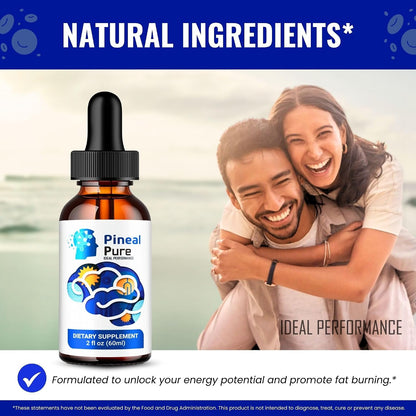 Pineal Pure Drops (2-Pack) – Liquid Supplement for Cognitive Wellness, Memory, Focus and Concentration