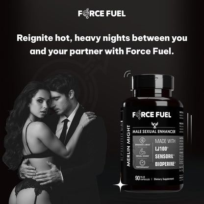 Force Fuel Merlin Might – Male Performance Support Supplement with Tongkat Ali and Ashwagandha