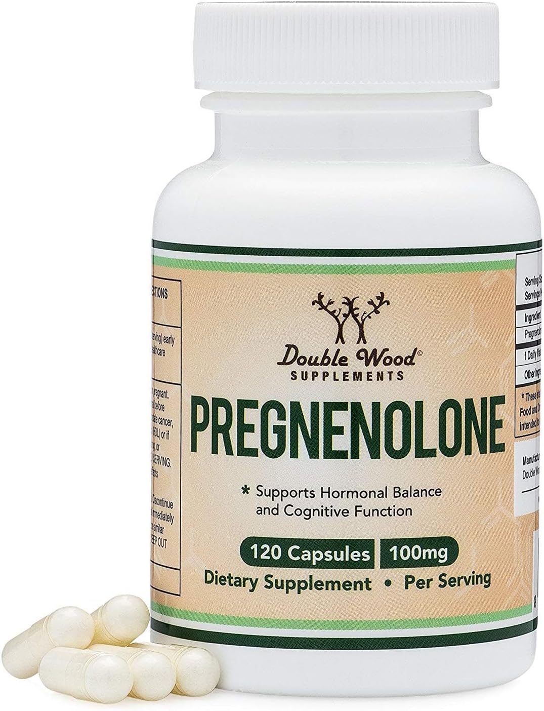 Pregnenolone 100mg per Serving – 120 Capsules (50mg per Capsule) - görsel 1