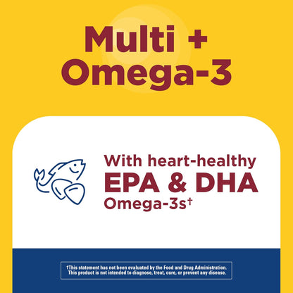 Nature Made Men's Multivitamin Gummies with Omega-3 – 80 Gummies (40-Day Supply)